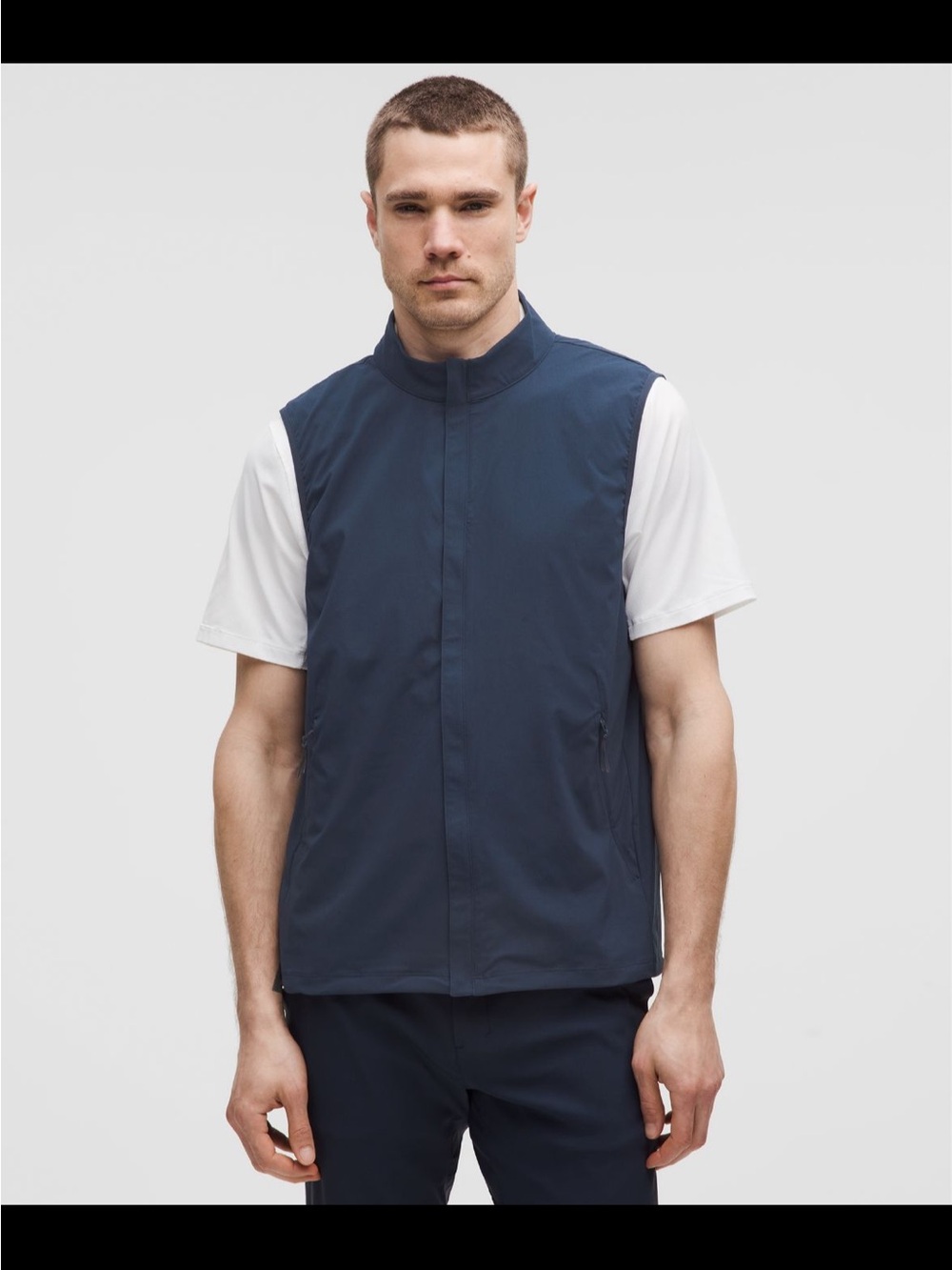 Lululemon Men’s Windproof Full-Zip Golf Vest XL Navy $128 MSRP